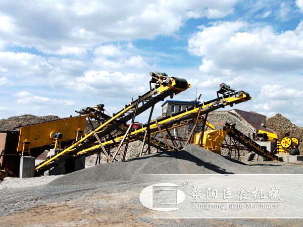 陜西寧陜時產300-400噸大理石石料生產線